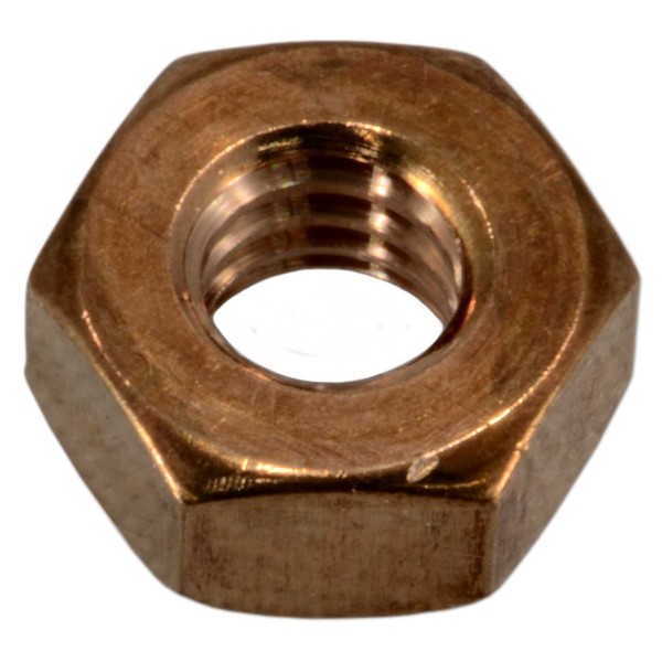 Midwest Fastener Hex Nut, 1/4"-20, Silicon Bronze, 8 PK 39965